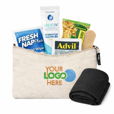 Cooling Towel & Hydration Pouch Gift Set